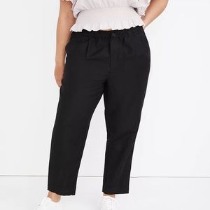 Madewell Linen-Blend Track Trousers -has stain check description before purchase